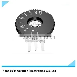 9mm Rotary Potentiometer Thumbwheel Driving Potentiometer H09NP-3 thumbnail-1