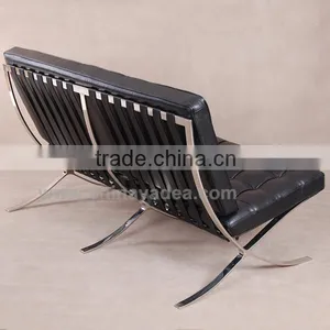 Design Furniture Leather Modern Barcelona Sofa White Black Red thumbnail-3