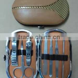 MRT-057 PU Bag Stainless Steel 7 Pcs Manicure Sets thumbnail-1