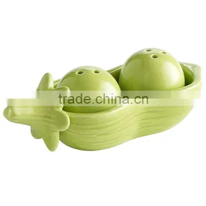 Peas in a Pod Restaurant Ceramic Salt and Pepper Shaker thumbnail-1