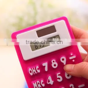 OEM Factory Solar Colorful Transparent Calculator/Solar Silicone Calculator thumbnail-6