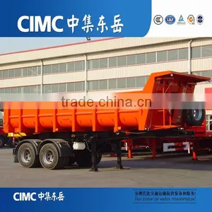 CIMC Hydraulic Cylinder Tractor U Shape Tipper Trailer, Semi Dump Truck Trailer thumbnail-5