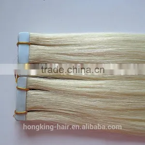 100% European Hair Tape Hair Extension Brazilian Tape Hair Extensions thumbnail-2