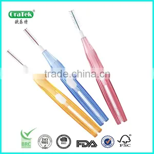 Hand Push Interdental Cleaning Brush With Button thumbnail-2