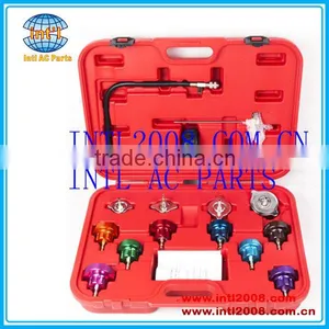 Auto Cooling System Radiator Cap Pressure Head Gasket Test Leak Detector /Tester Kit Pump Gauge Adapters thumbnail-1