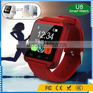 Smart IOS Android U8 Watch Phone 3G Wifi for Samsung for IPhone for HTC Red thumbnail-1