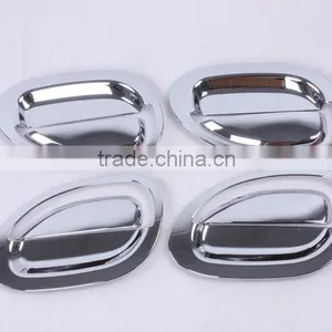 CHROME DOOR HANDLE BOWL COVER FOR RENAULT KWID STD RXE RXL RXT 2015 SUV thumbnail-1