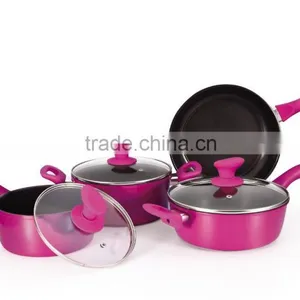 7 PCS Colorful Forged Steel Palm Restaurant Cookware thumbnail-4