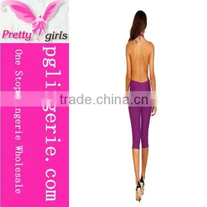 Ladies V-neck Cocktail Evening Jumpsuit thumbnail-6