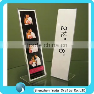Clear Acrylic 2x6 Inch Photo Booth Picture Strip Frame Acrylic Photo Frame for Promotion thumbnail-1