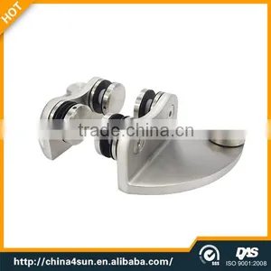New Arrival Steel Construction Frameless Wall Mount Glass Door Hardware thumbnail-3