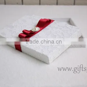 Wholesale Wedding Invitations Favor Gift Box With Ribbon thumbnail-3