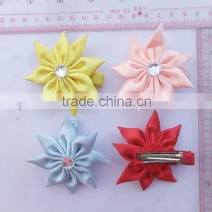 Colorful Flower Hair Pin With Rhinestone thumbnail-1
