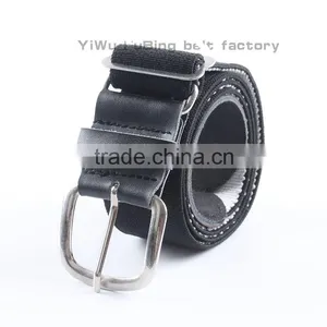 Elastic Genuine Leather Belt for Unisex With Pin Buckle thumbnail-3