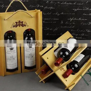 2015 New Product! Unique Not Closed Multi Function Wooden Wine Box thumbnail-2