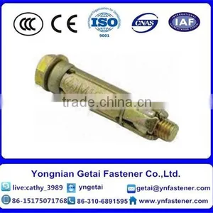 Concrete Bolts Fixing Anchors, Yellow Zinc Plated Wedge Anchors With Good Quality thumbnail-1