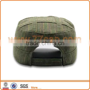 100% Cotton Distress Rips Military Cap thumbnail-2