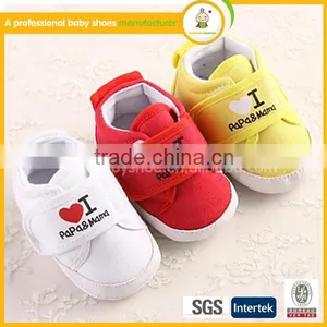 2015 Hot Sale Fashion Beautiful Free Shipping Sweet Girl Cotton Shoes Comfortable Design Fabric Baby Shoes thumbnail-1