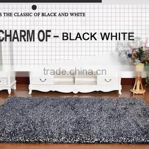 2016 Hot Sale Black White Thinker Rug Carpet Floor Carpet thumbnail-2