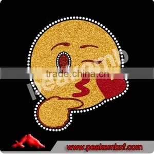 2016 New Trend Iron on Happy Emoji Heat Transfer Vinyl Stickers thumbnail-3