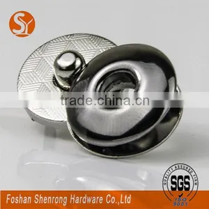 17mm Round Eco-friendly Metal Magnetic Push Snap for Bags and Leather Notebook and Glasses Case thumbnail-1