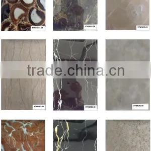 1220 * 2440 *18mm Marble Colors Acrylic Mdf Board for Wardrobe Doors thumbnail-1