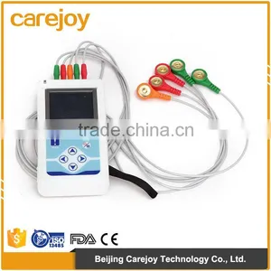 OEM 3-lead Color LCD Holter 24-hours Recorder System Ecg Holter Monitor With Software-Cardioscope thumbnail-1