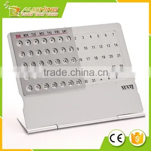 Wholesale Metal Desktop Calendar With Clock Large Size/Metal Desktop Calendar thumbnail-1