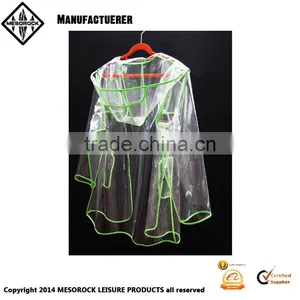 100% EVA Fashion Women Rain Coat Rain Jacket Rain Poncho thumbnail-3