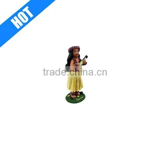 Hawaiian Hula Girl Dashboard Doll 4inch thumbnail-1