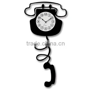 Telephone Wall Clock Home Decoration Clock Wall Clock for Home Decor Funny Clock Hot Selling Plastic Wall Clock thumbnail-1