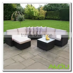 Audu 4 Piece Outdoor Corner Lounge thumbnail-1