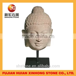 Hand Carved High Quality Marble Buddha Head Statue thumbnail-4