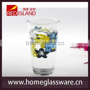 16oz Vintage Turkish Art Glass Cup Pasabahce Clear Juice Tumblers thumbnail-1