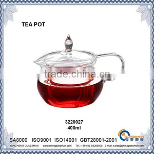 2015 New Products Clear Borosilicate Glass Tea Pot TP027 thumbnail-1