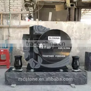 Cheap Granite Tombstone With Cross thumbnail-2