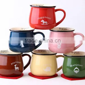 Haonai High Quality Hot Sale Ceramic Morning Tea or Milk Cup thumbnail-5