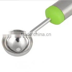 Factory Wholesale 2 in 1 Stainless Steel Fruit Carving Knife Melon Baller thumbnail-4