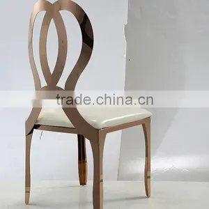 Modern Design Cheap Stainless Steel Dining Chair for Wedding Furniture thumbnail-3
