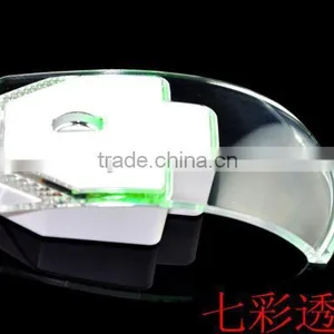 Latest LED Clear Wired Mouse Colorful Transparent LED Mouse thumbnail-5