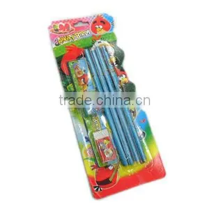 Back to School Stationery Set Stationery Sets for Kids School Supplies Mickey Hello Kitty Kawaii Pencil+rubber+ruler Stationery thumbnail-1