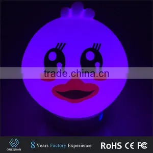 2017 New Small Lovely Duck Shape Bluetooth Speaker With Flashing Light thumbnail-4