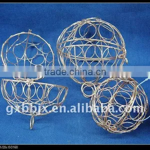 Cuprous Iron Decorative Fancy Ball Set of Three thumbnail-1