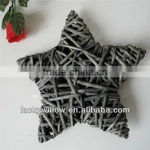 Wicker Decoration Basket Willow Pentagram Pendants thumbnail-1