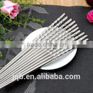 WNL-912 Twisted Handle Stainless Steel Travel Chopsticks thumbnail-4