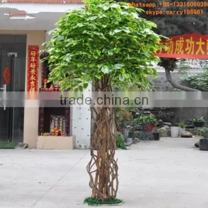 LXY081904 Plastic Tree Ornamental Ficus Bonsai Tree Artificial Banyan Bonsai thumbnail-1