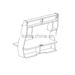 2016 NEW Design Computer Desk Living Room Table Furniture MDF Wooden Cheap Wall Mounted Desk thumbnail-5