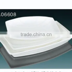 2014 Hot Sale White Ceramic Retangle Plate thumbnail-1