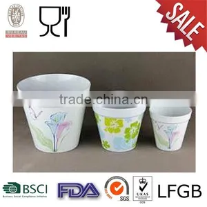 Melamine Flower Pot Customize Logo Available thumbnail-1