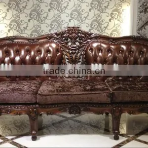 Resin Leather Sectional Furniture Sofa for Home Decor thumbnail-1
